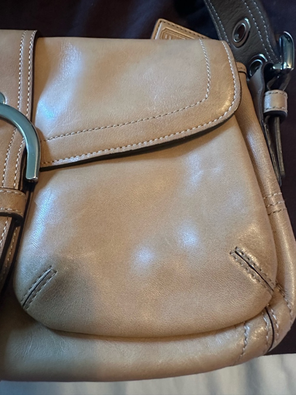 Authentic Y l2K COACH Soho Tan Leather Satchel #9434 - Picture 4 of 8